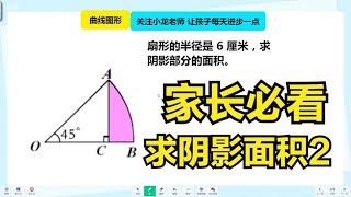 求阴影面积02：辅助线是关键 学霸思维 小升初必考题