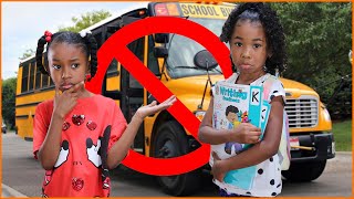 FINALLY! It's The First Day Of School 😀 ... Home School 😩😭 | Pretend Play