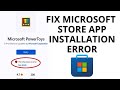How to Fix there has been an error in Microsoft Store During Install Apps in Windows 11/10