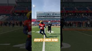 Donovan Edward’s vs Jeffrey Bassa ! Reese’s Senior Bowl 1v1 #football #espn #seniorbowl