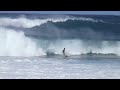 pipe solid close out waves slammed surfers clean up set north shore hawaii 1 18 2025