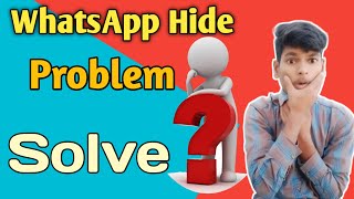 Yo/GB /FM whatsapp hide chat problem solve