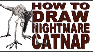 How To Draw Nightmare Catnap From Poppy Playtime Chapter 3 Como Dibujar