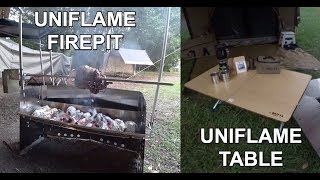 The  Uniflame Firepit and Uniflame Table.