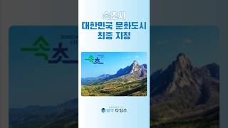 속초시, 대한민국 문화도시 최종 지정