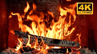 FIREPLACE 4K UHD 🔥 Fireplace Video with Crackling Fire Sounds. Wallpaper Fireplace Burning for Home