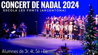 CONCERT DE NADAL 2024 Alumnes 3r, 4t, 5è i 6è