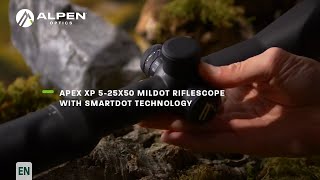 ALPEN OPTICS Apex XP 5-25x50 MilDot riflescope with SmartDot technology