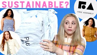 Trying Walmart's Sustainable Free Assembly Clothing Line! Midsize Try-On Haul