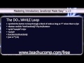JavaScript Training Tutorial The DO…WHILE Loop