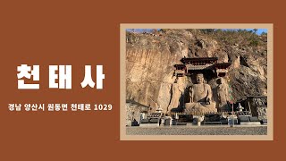 [템플로드]양산 영험도량 천태산 천태사 국내 최대 마애아미타불 친견