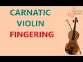 Carnatic Violin : Finger Positions