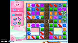 Candy Crush Level 1061 Audio Talkthrough, 1 Star 0 Boosters