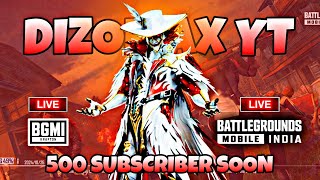 DIZOMAX is Live 500 Subscriber Soon BGMI #pubg #bgmi #live #shorts #bgis