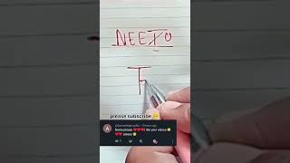 NEETU NAME LOGO ❤️ #art #artandcraft #viral #artdrawing #shorts #comedy #trendingshorts  #signature