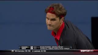US Open 2009 Roger Federer vs Simon Greul