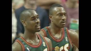 NBA Finals 1996   Game 6  Seattle Supersonics vs  Chicago Bulls  Gary Payton vs  Michael Jordan  HD