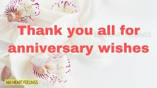 Thank you all for anniversary wishes | Thanks for anniversary party video | Thanking you all status