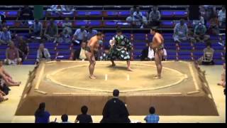 Oiwato vs Goshi Day 3 Sumo Nagoya Basho July 2014