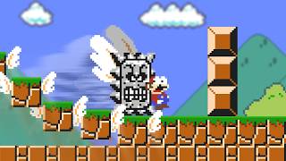 Every time Mario touches anything, it grows wings.