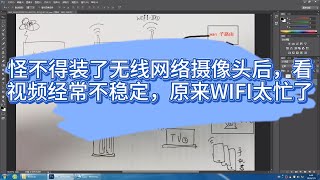 怪不得装了无线网络摄像头后，看视频经常不稳定，原来WIFI太忙了