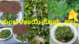 Pumpkin Leaves recipe \u0026 Health Benefits/ಸಿಹಿಕುಂಬಳಕಾಯಿ ಸೊಪ್ಪಿನ ಪಲ್ಯ \u0026 ಔಷಧಿ ಗುಣಗಳು #kannadavlog