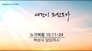 [ 전곡중앙교회 2024. 12. 31 송구영신예배] 새것이 되었도다 ( 누가복음 15:11~24)  백성국 담임목사