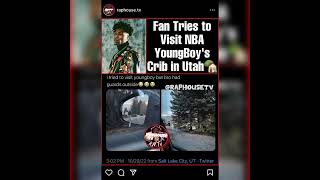 Fan Tries to visit NBA YoungBoy's Crib in Utah 😂 #shorts