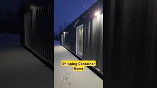 Shipping Container Home Walk-through In Snow #containerhome #shippingcontainer #tinyhouse #tinyhome