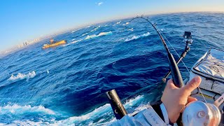 We shouldn’t be out Here. ROUGH OFFSHORE KAYAK FISHING !