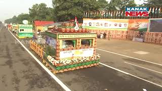 Tableaux Of Various Depts Od Odisha Govt Displayed During Republic Day Parade In Bhubaneswar