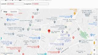 Google Maps Draggable Marker Get Coordinates