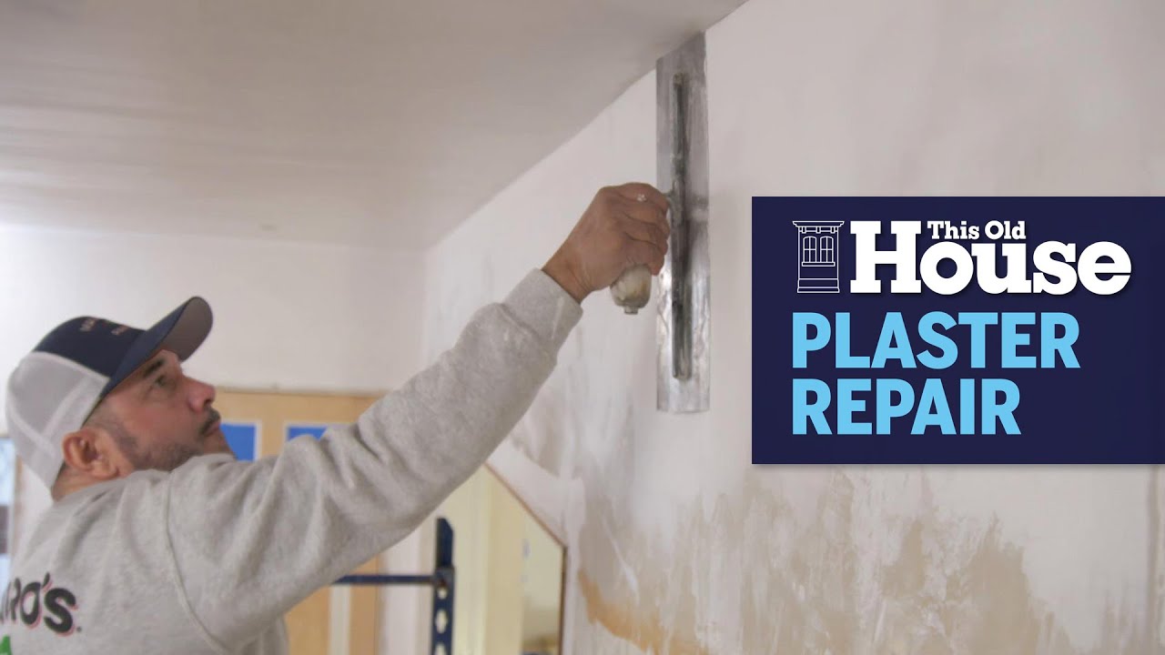 How To Repair Cracked Plaster | This Old House - YouTube