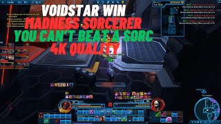 SWTOR PVP Voidstar Win Madness Sorcerer when a sorc defeat a mara on a 1v1 it's bad