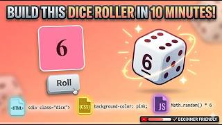 I Built a Random Dice Roller in 10 Minutes! 🎲😲 (HTML, CSS & JS)