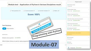 Programming with Python Module 7 Application of Python in Various Disciplines Solutions Vikas sir
