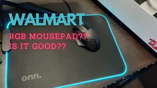 CHEAP DESK BLING?? ONN RGB MOUSEPAD REVIEW! JS TECHIE REVIEWS!