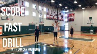 NBA Score Fast Drill | Duncan Robinson