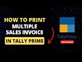 How To Print/Export Multi Sales Invoice In Tally Prime | Export All Invoice To Pdf  | Accounts First