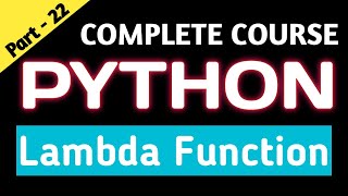 Lambda Function | Anonymous Function in Python | Complete Python Course in Hindi | M3R5 O Level