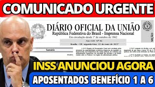 INSS pega TODOS de SURPRESA! é OFICIAL, SAIU ANÚNCIO NO DIÁRIO OFICAL DE OUTUBRO!