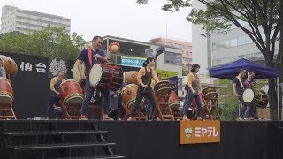 七十七銀行和太鼓同好会③ @仙台すずめ踊り(特設ステージ) 2018-07-28T11:37