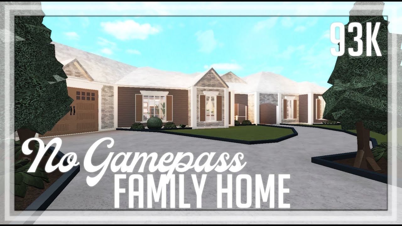 Aesthetic Bloxburg No Gamepass Family House Aesthetic Bloxburg No Gamepass Family House