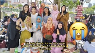 MOMEN LEBARAN..YG DIKELILINGI RIBUAN ORANG 😭😭😭SAMPEK G BISA NGOMONG AP2 SAKING Ramainya‼️