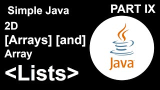 Simple Java Part IX: 2D Arrays and ArrayLists