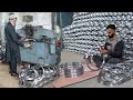 Amazing Process of Making Motorcycle Wheel Rim | Factory Mass Production