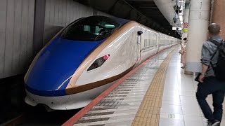 JR東日本上越新幹線E7系F26編成とき337号新潟行き上野駅発車(2023/5/7)