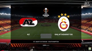 KO PLAY OFFs! AZ ALKMAAR vs GALATASARAY | UEFA EUROPA LEAGUE HIGHLIGHTS | FC24 PS4 LIVE GAMEPLAY