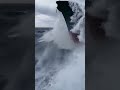 extreme surfing on a ship deck