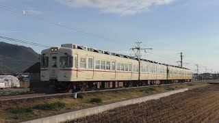 《さよなら2102F》一畑電車2100系2101F京王色+2102F旧電鉄色 @高浜ー遙堪